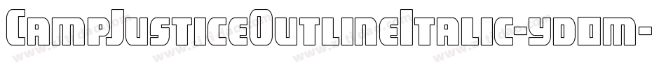 CampJusticeOutlineItalic-yd0m字体转换