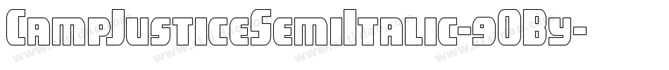 CampJusticeSemiItalic-9OBy字体转换
