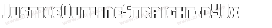 JusticeOutlineStraight-dYJx字体转换 JusticeOutlineStraight-dYJx字体转换