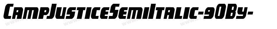 CampJusticeSemiItalic-9OBy字体转换