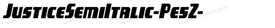 JusticeSemiItalic-Pe5Z字体转换