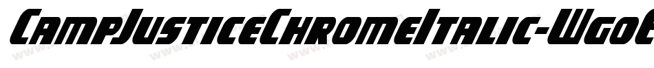 CampJusticeChromeItalic-WgoE字体转换