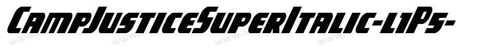CampJusticeSuperItalic-l1P5字体转换