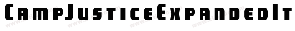 CampJusticeExpandedItalic-xm8K字体转换