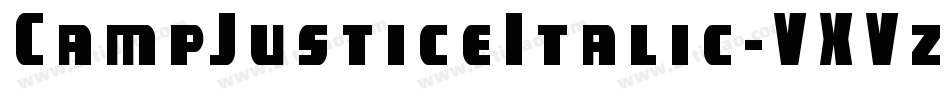 CampJusticeItalic-VXVz字体转换