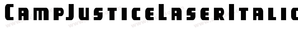 CampJusticeLaserItalic-GRvq字体转换