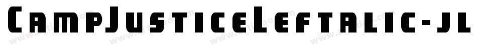 CampJusticeLeftalic-jlWR字体转换