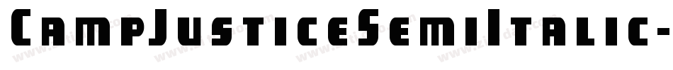 CampJusticeSemiItalic-9OBy字体转换
