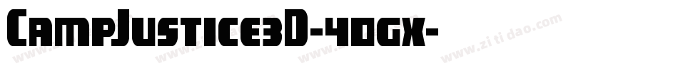 CampJustice3D-40gx字体转换