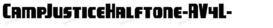CampJusticeHalftone-AV4L字体转换