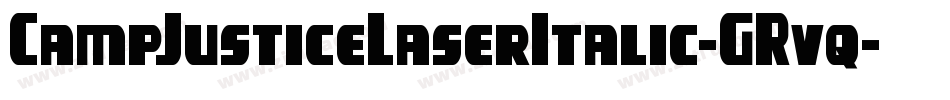 CampJusticeLaserItalic-GRvq字体转换