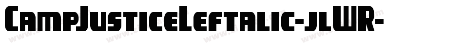 CampJusticeLeftalic-jlWR字体转换