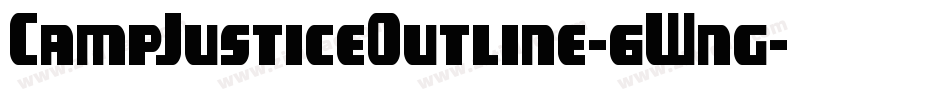CampJusticeOutline-6Wng字体转换
