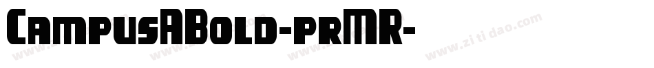 CampusABold-prMR字体转换