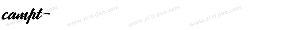 campt字体转换