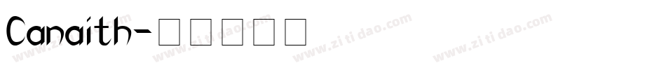 Canaith字体转换