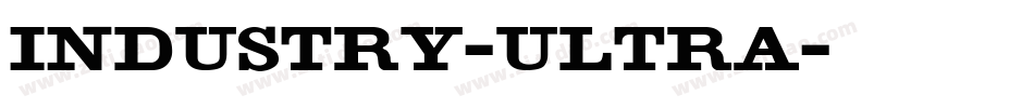 Industry-Ultra字体转换