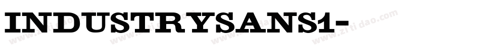 IndustrySans1字体转换