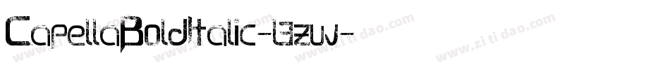 CapellaBoldItalic-l3zw字体转换