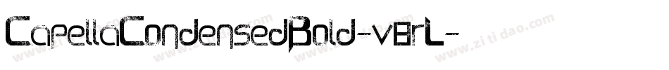 CapellaCondensedBold-v8rL字体转换