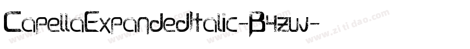 CapellaExpandedItalic-B4zw字体转换