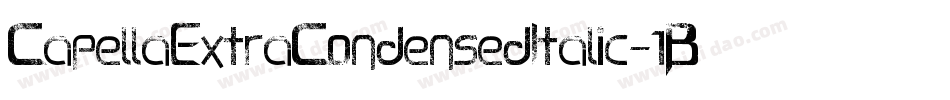 CapellaExtraCondensedItalic-1B0v字体转换