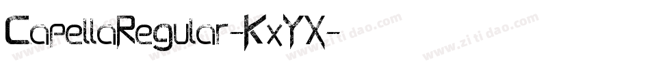 CapellaRegular-KxYX字体转换