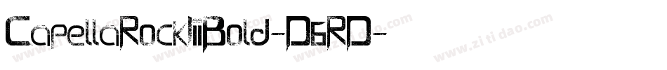 CapellaRockIiiBold-D6RD字体转换