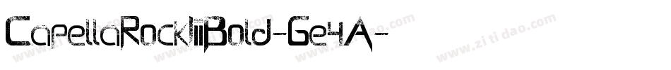 CapellaRockIiiBold-Ge4A字体转换