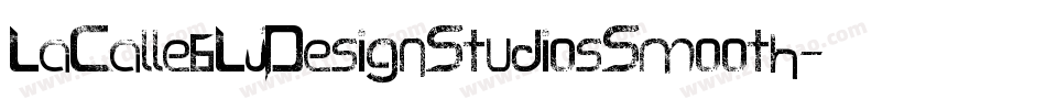 LaCalle6LjDesignStudiosSmooth-2Kev字体转换