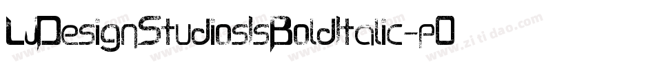 LjDesignStudiosIsBoldItalic-pOGK字体转换