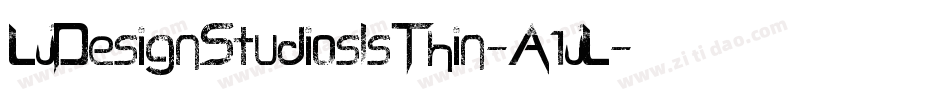 LjDesignStudiosIsThin-A1jL字体转换