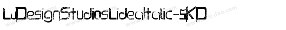 LjDesignStudiosLideaItalic-5KDv字体转换