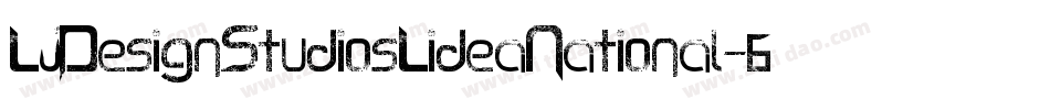 LjDesignStudiosLideaNational-62A1字体转换