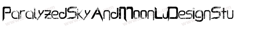 ParalyzedSkyAndMoonLjDesignStudiosGrunge-YW68字体转换