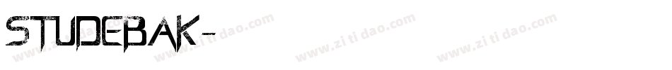 STUDEBAK字体转换