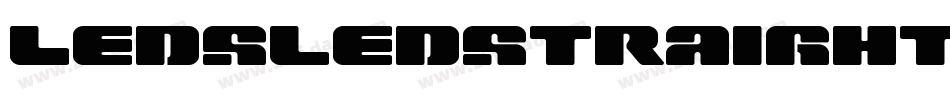 LedSledStraightExpanded-Mo6P字体转换