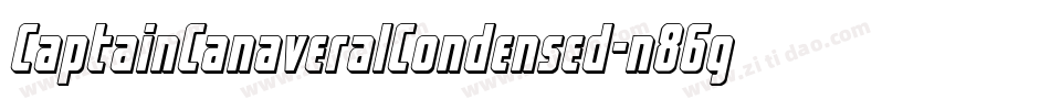 CaptainCanaveralCondensed-n86g字体转换