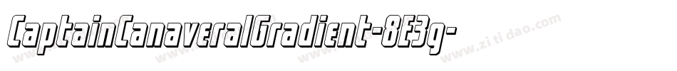 CaptainCanaveralGradient-8E3g字体转换