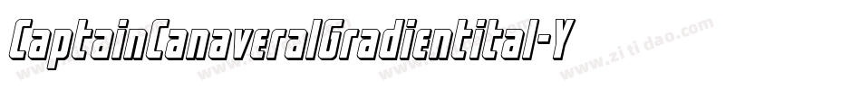 CaptainCanaveralGradientital-YYoO字体转换