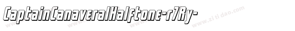 CaptainCanaveralHalftone-r7Ry字体转换