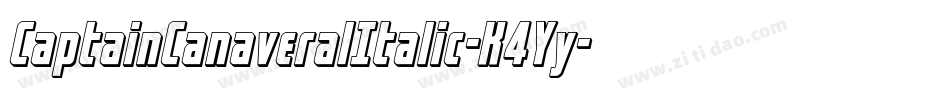 CaptainCanaveralItalic-K4Yy字体转换