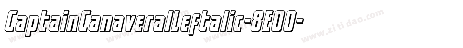 CaptainCanaveralLeftalic-8E00字体转换