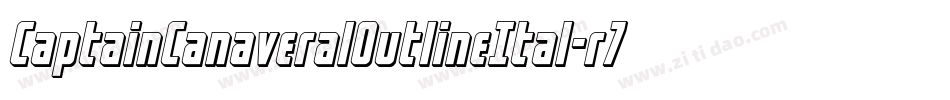 CaptainCanaveralOutlineItal-r7z7字体转换