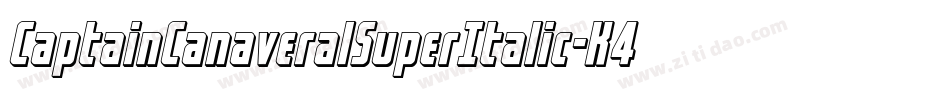 CaptainCanaveralSuperItalic-K4Y7字体转换