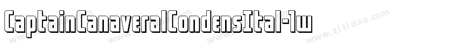 CaptainCanaveralCondensItal-1w02字体转换