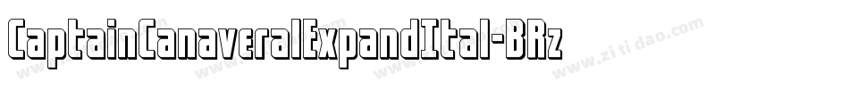 CaptainCanaveralExpandItal-BRzd字体转换