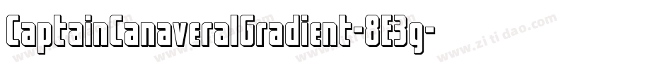 CaptainCanaveralGradient-8E3g字体转换