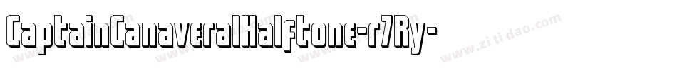 CaptainCanaveralHalftone-r7Ry字体转换