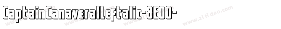 CaptainCanaveralLeftalic-8E00字体转换